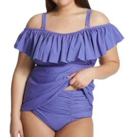 Raisins Curve Plus Size Calina Solids Tortuga Tankini Swim Top G840023 -Freya Fashion Shop raisins curve raic01 g840023 cs2