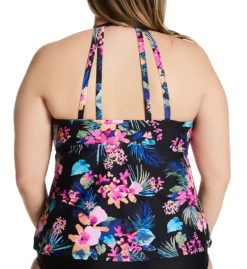 Raisins Curve Plus Size Freshwater Rosalie Tankini Swim Top G840215 -Freya Fashion Shop raisins curve raic01 g840215 bs