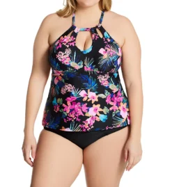 Raisins Curve Plus Size Freshwater Rosalie Tankini Swim Top G840215 -Freya Fashion Shop raisins curve raic01 g840215 cs1