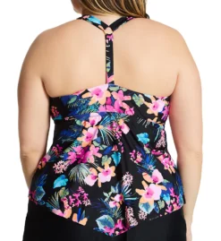Raisins Curve Plus Size Freshwater Trinidad Tankini Swim Top G840221 -Freya Fashion Shop raisins curve raic01 g840221 bs