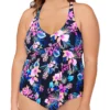 Raisins Curve Plus Size Freshwater Trinidad Tankini Swim Top G840221 -Freya Fashion Shop raisins curve raic01 g840221 gs