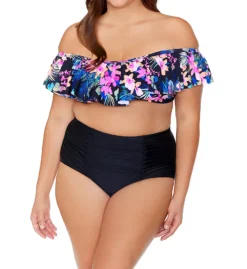 Raisins Curve Plus Size Freshwater Tortuga Bra Swim Top G840227 -Freya Fashion Shop raisins curve raic01 g840227 cs1