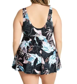 Raisins Curve Plus Size Monteluz Lucia Swim Dress G840385 -Freya Fashion Shop raisins curve raic01 g840385 bs