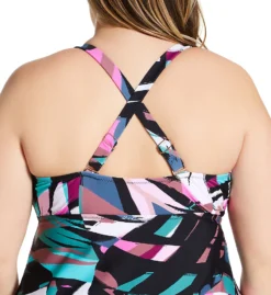 Raisins Curve Plus Size Stir It Up Zanzibar Tankini Swim Top G840445 -Freya Fashion Shop raisins curve raic01 g840445 cs1