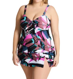 Raisins Curve Plus Size Stir It Up Zanzibar Tankini Swim Top G840445 -Freya Fashion Shop raisins curve raic01 g840445 cs3