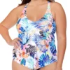 Raisins Curve Plus Size Haleiwa Trinidad Tankini Swim Top G840521