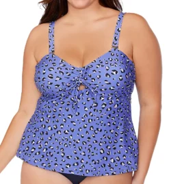 Raisins Curve Plus Size Caliente Zanzibar Tankini Swim Top G840645