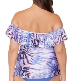 Raisins Curve Plus Size Take A Trip Tortuga Tankini Swim Top G840723 -Freya Fashion Shop raisins curve raic01 g840723 bs