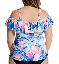 Raisins Curve Plus Size Whitsunday Tortuga Tankini Swim Top G840823 -Freya Fashion Shop raisins curve raic01 g840823 bs