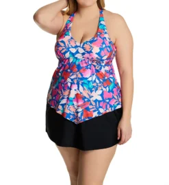Raisins Curve Plus Size Salt + Soul Trinidad Tankini Swim Top G841021 -Freya Fashion Shop raisins curve raic01 g841021 cs1