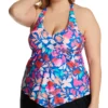 Raisins Curve Plus Size Salt + Soul Trinidad Tankini Swim Top G841021 -Freya Fashion Shop raisins curve raic01 g841021 gs