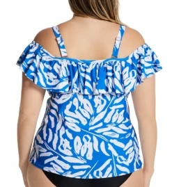 Raisins Curve Plus Size Solomon Sea Tortuga Tankini Swim Top G841223 -Freya Fashion Shop raisins curve raic01 g841223 bs