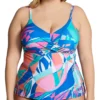 Raisins Curve Plus Size Porto Covo Aries Tankini Swim Top G841340 -Freya Fashion Shop raisins curve raic01 g841340 gs