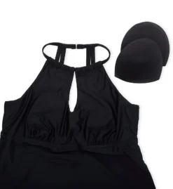 Raisins Curve Plus Size Atlantic Solids Rosalie Tankini Swim Top J840025 -Freya Fashion Shop raisins curve raic01 j840025 cs6