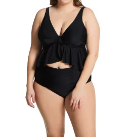 Raisins Curve Plus Size Atlantic Solids Costa Swim Bottom J840061 -Freya Fashion Shop raisins curve raic01 j840061 cs1