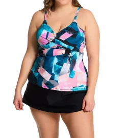 Raisins Curve Plus Size Atlantic Solids Bravo Skirt Swim Bottom J840070 -Freya Fashion Shop raisins curve raic01 j840070 cs2