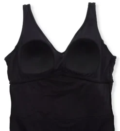 Raisins Curve Plus Atlantic Solids Lucia Plunge 1 Pc Swim Dress J840085 -Freya Fashion Shop raisins curve raic01 j840085 cs6