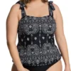 Raisins Curve Plus Size Best Day Ever Tiempo Tankini Swim Top J840511 -Freya Fashion Shop raisins curve raic01 j840511 gs