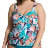 Raisins Curve Plus Size Korakia Rimini Tankini Swim Top J840613 -Freya Fashion Shop raisins curve raic01 j840613 gs