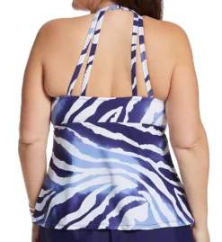 Raisins Curve Plus Size Sambava Rosalie Tankini Swim Top J841025 -Freya Fashion Shop raisins curve raic01 j841025 bs