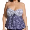Raisins Curve Plus Size Sunshine Coast Zanzibar Tankini Swim Top J841145 -Freya Fashion Shop raisins curve raic01 j841145 gs