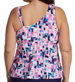 Raisins Curve Plus Size Calabasas Marita Tankini Swim Top J841431 -Freya Fashion Shop raisins curve raic01 j841431 bs