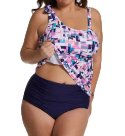 Raisins Curve Plus Size Calabasas Marita Tankini Swim Top J841431 -Freya Fashion Shop raisins curve raic01 j841431 cs2