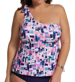 Raisins Curve Plus Size Calabasas Marita Tankini Swim Top J841431