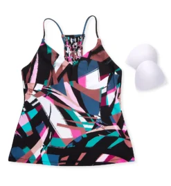 Raisins Stir It Up Macrame Back Camisole Tankini Swim Top G710973 -Freya Fashion Shop raisins rais01 g710973 cs6