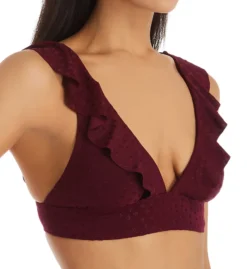 Robin Piccone Julianna Ruffle Trim Bikini Swim Top 204202