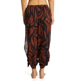 Sanctuary Abstract Animal Slit Side Crop Pant Cover Up A23807 -Freya Fashion Shop sanctuary san01 a23807 bs