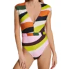 Sanctuary Float On Cap Sleeve Plunge Mio One Piece Swimsuit FO22223 -Freya Fashion Shop sanctuary san01 fo22223 gs