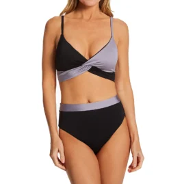 Sanctuary Flow Solids Twist Crop Bra Swim Top FS22136 -Freya Fashion Shop sanctuary san01 fs22136 cs1