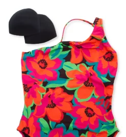 Sanctuary Savage Gardener One Shoulder One Piece Swimsuit G23242 -Freya Fashion Shop sanctuary san01 g23242 cs5