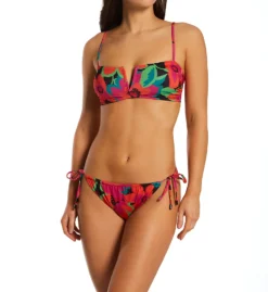 Sanctuary Savage Gardener Side Tie Hipster Swim Bottom G23535 -Freya Fashion Shop sanctuary san01 g23535 cs1