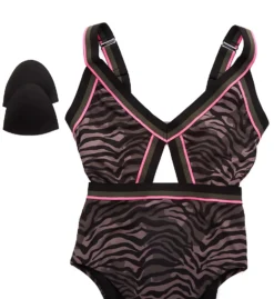 Sanctuary Here Kitty Kitty Cutout Mio One Piece Swimsuit HK21207 -Freya Fashion Shop sanctuary san01 hk21207 cs5