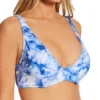 Sanctuary Poolside Tie Dye Plunge Underwire Tri Swim Top PS22307