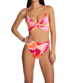 Sanctuary Shell Abstract Twist Crop Bra Swim Top SA23136 -Freya Fashion Shop sanctuary san01 sa23136 cs1