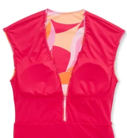 Sanctuary Shell Abstract Cap Sleeve Mio One Piece Swimsuit SA23223 -Freya Fashion Shop sanctuary san01 sa23223 cs5