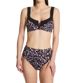 Sanctuary Stay Cool Leopard Banded High Leg/Rise Swim Bottom SC22509 -Freya Fashion Shop sanctuary san01 sc22509 cs1