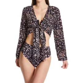 Sanctuary Stay Cool Leopard Knot Front Cover Up Top SC22804 -Freya Fashion Shop sanctuary san01 sc22804 cs1