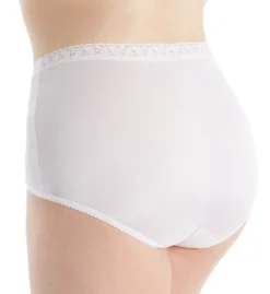 Shadowline Plus Size Nylon Classics Brief Panty 17014P -Freya Fashion Shop shadowline shdw01 17014p bs
