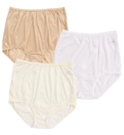 Shadowline Nylon Classics Brief Panty - 3 Pack 17042pk -Freya Fashion Shop shadowline shdw01 17042pk cs1