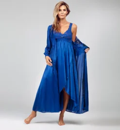 Shadowline Silhouette Nylon Tricot Hi-Low Gown 35737 -Freya Fashion Shop shadowline shdw01 35737 cs3