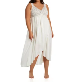 Shadowline Silhouette Nylon Tricot Hi-Low Gown 35737 -Freya Fashion Shop shadowline shdw01 35737 cs6