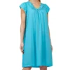Shadowline Rosebud Nylon Tricot Short Sleeve 40 Inch Gown 36222 -Freya Fashion Shop shadowline shdw01 36222 gs