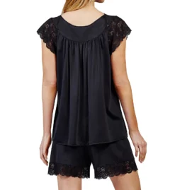 Shadowline Twilight Nylon Tricot Short PJ Set 74150 -Freya Fashion Shop shadowline shdw01 74150 bs