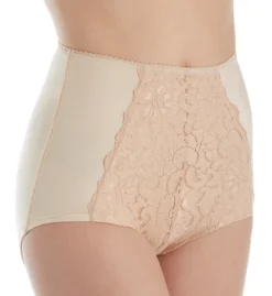 Shape Smoothing High Waist Full Brief Panty With Lace S4002