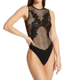 Shirley Of Hollywood Open Back Mesh Teddy 26009