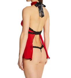 Shirley Of Hollywood High Neck Open Front Babydoll 31524 -Freya Fashion Shop shirley of hollywood shir01 31524 bs